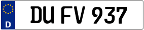 Truck License Plate